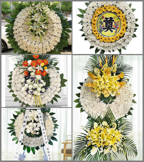山东莱芜莱城区口镇镇庙河圈村花圈速递